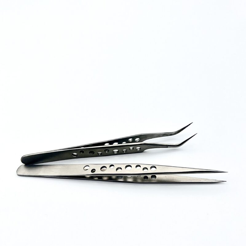Classic Straight Nose Tweezers, Curved Nose Tweezers Royal Eyelash VN