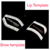 Brow template, lip template, and hair stroke template.